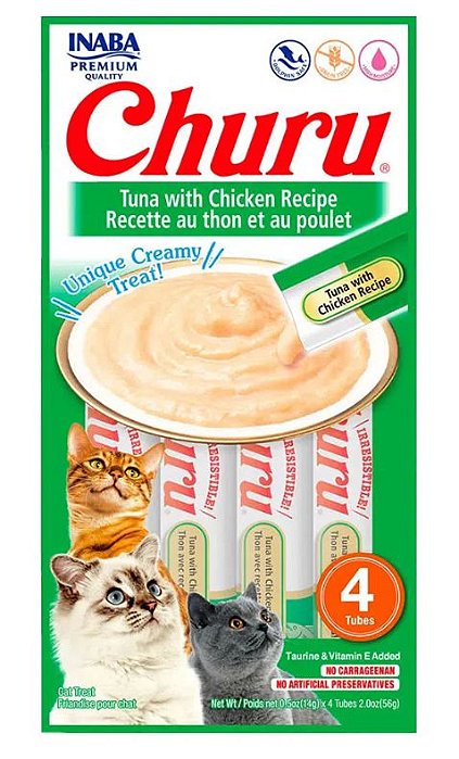 Churu Atum Com Frango C/4 Saches