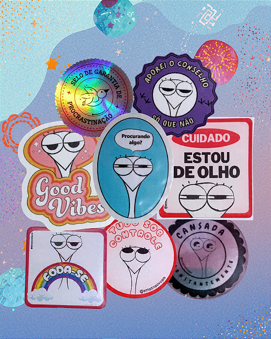 Adesivos da Ema (Emas não voam)