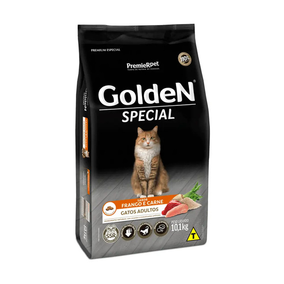 Golden Gatos Adultos Fran E Carne 10,1kg