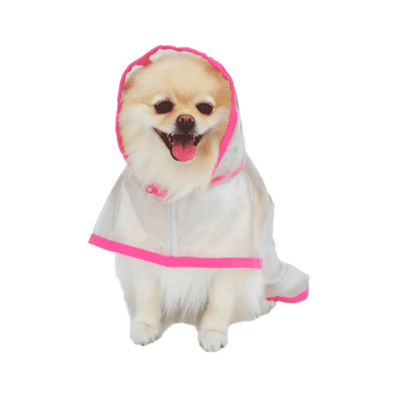Capa de Chuva para Cachorro Rosa Bichinho Chic N° 03