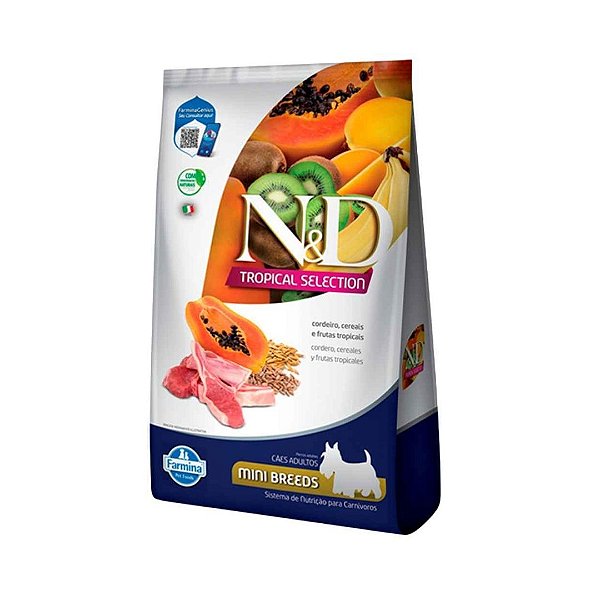 Ração Nd Canine Tropical Adulto Mini Cordeiro 2 + 05Kg