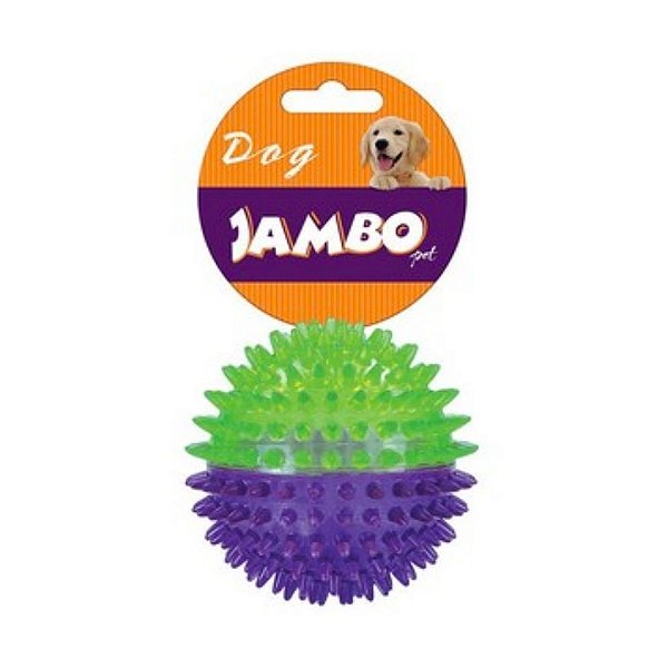 Bola Espinho Dual Color Jambo Roxo e Verde M