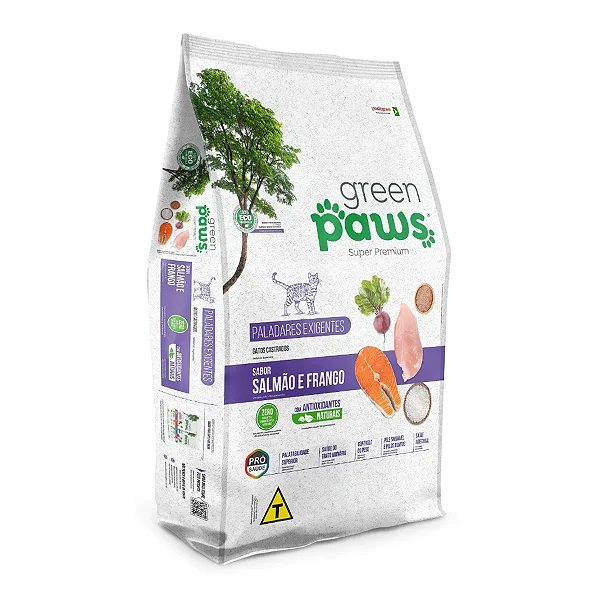 Green Paws Gato Cast Salm/fra Pe 1,5kg
