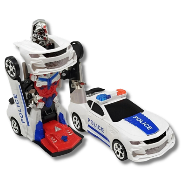 Carro Robô Heróis Com Luzes E Som 99 Toys