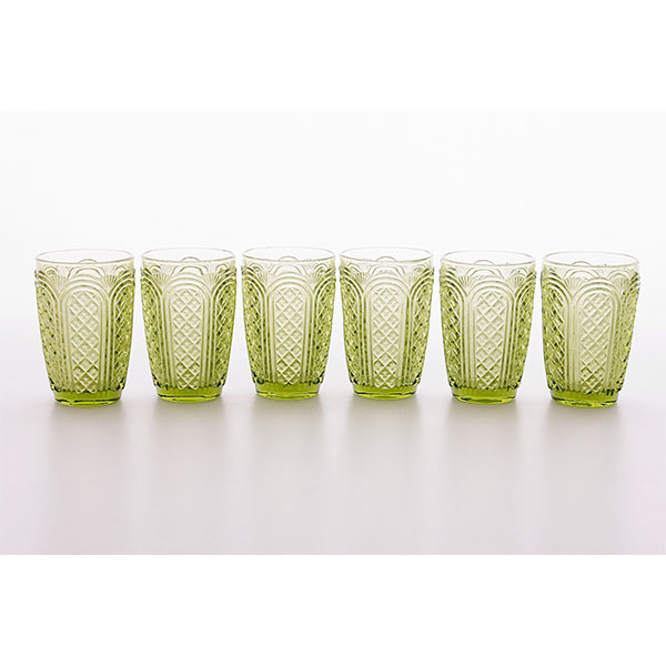 Jogo 06 copos h. Ball Paty – verde 360 ml