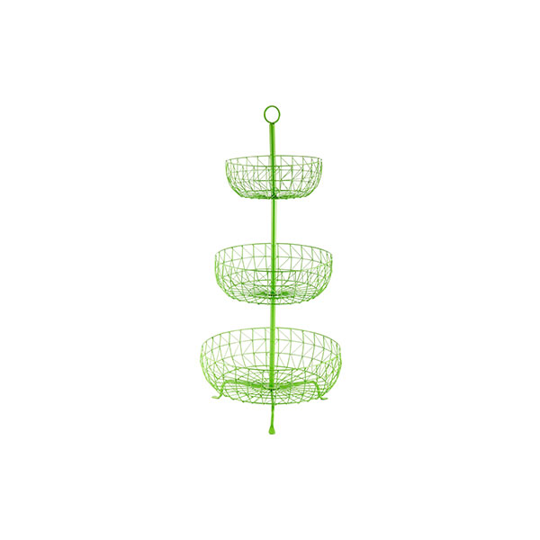 Fruteira de ferro 3 andares Levels Fancy Laces verde