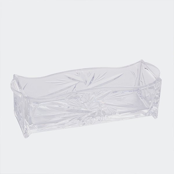 Porta-Talheres de Cristal de Chumbo Prima (27x8x9 cm)