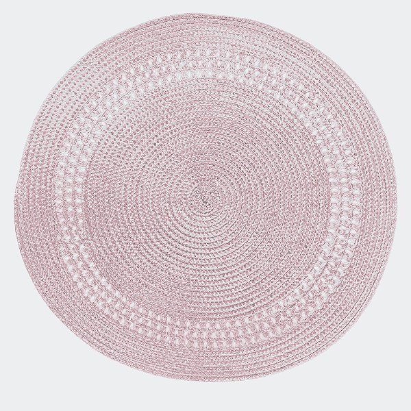Lugar Americano Redondo em Polipropileno Pink 38 cm