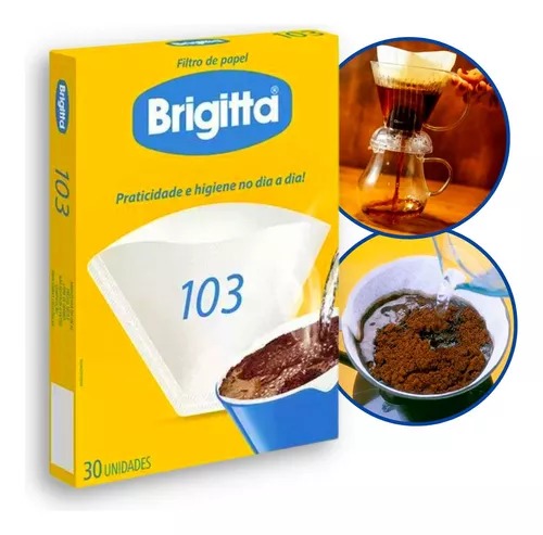 Filtro de Papel Brigitta 103 Caixa 30 Unidades