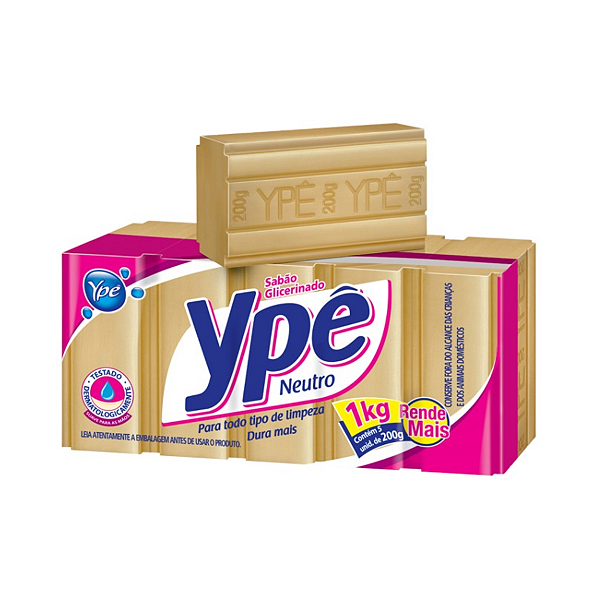 Sabão em Barra Neutro 1kg Ypê