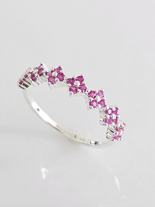 Anel Mini Trevos Pink