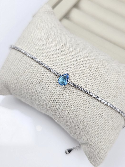 Pulseira Riviera gota azul