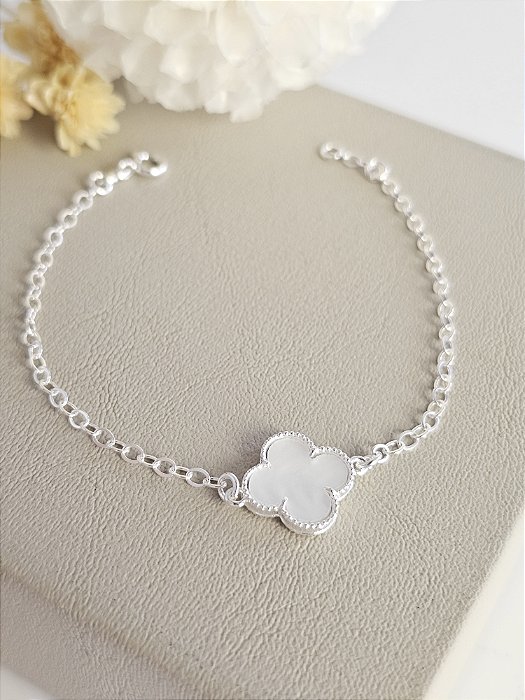 Pulseira Trevo madrepérola