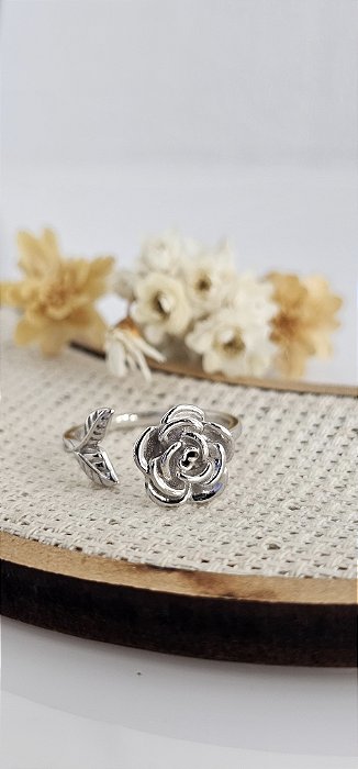 Anel sensorial giratório ansiedade Rosa prata 925 com ródio