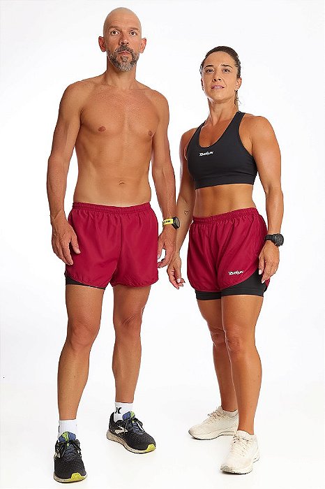 SHORT RAIZ DUPLO VINHO