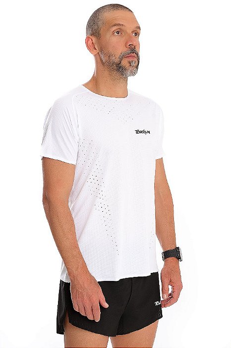 CAMISETA CORTE LASER BRANCA