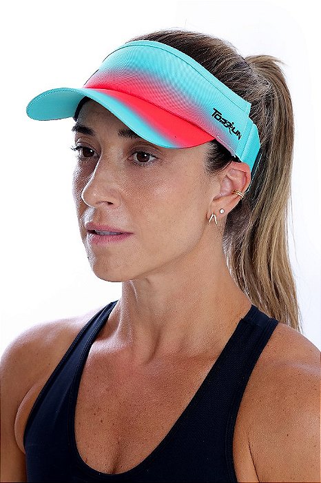 VISEIRA TOP RUN AZUL CLARO/VERMELHO