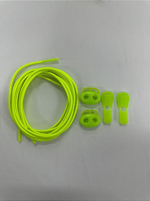 Cadarço Elástico Amarelo Neon