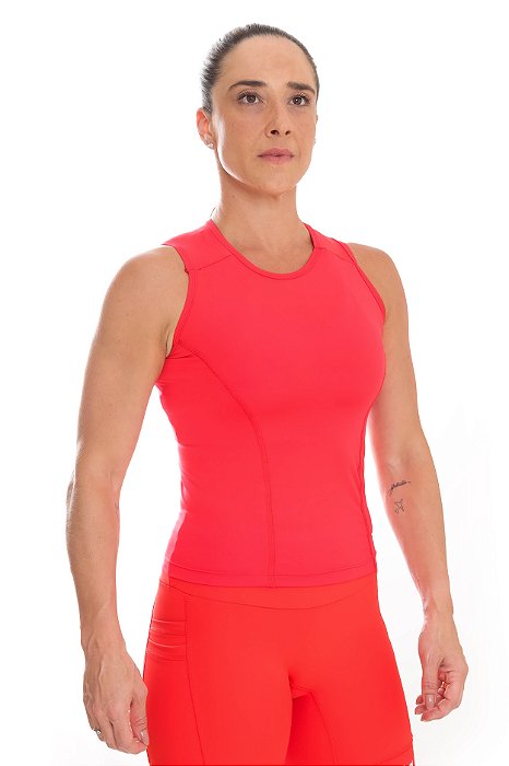 REGATA COMPRESS COM BOLSO VERMELHA