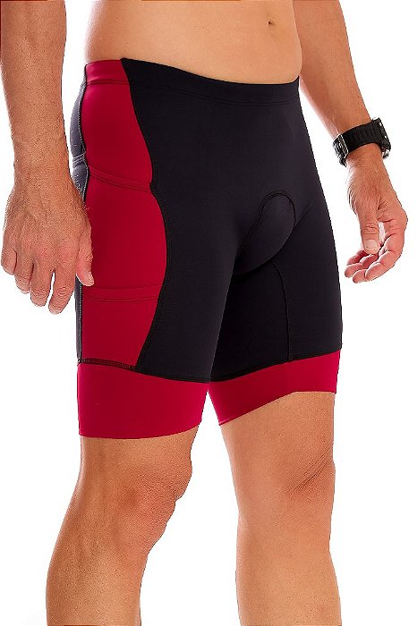 Bermuda Masculina Multi Bolsos Compress Vinho