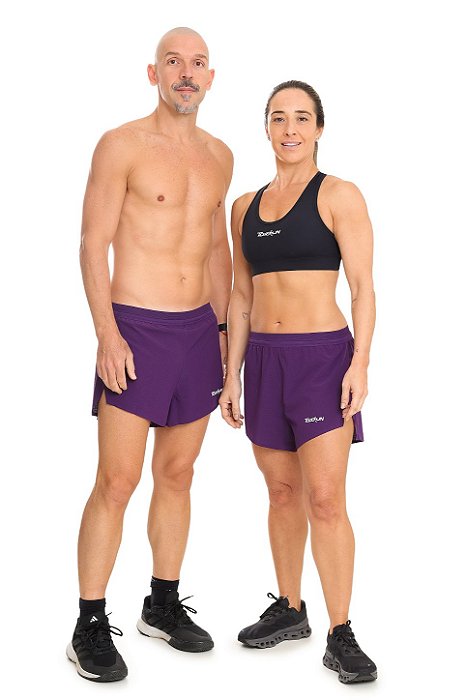 SHORT PERFORMANCE CORTE A LASER BOLSO 2.0 ROXO
