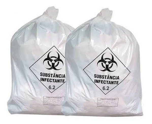SACO PARA LIXO INFECTANTE 30 L 10 UNI