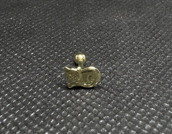 P0680 MICROBELL RODIO RETO GATO 6MM 1.2 DOURADO