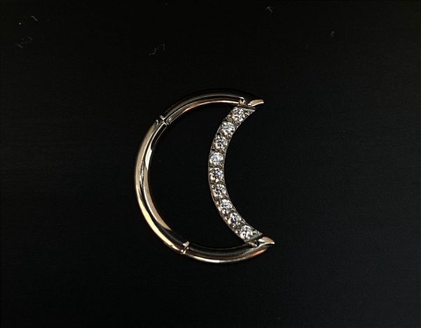 P0665 SEGMENTO TITANIO DAITH LUA CRAVEJADA 1.2 8MM