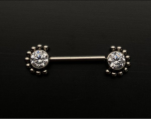 P0664 MAMILO TITANIO PUSH PIN INDIANO 14MM 1.6