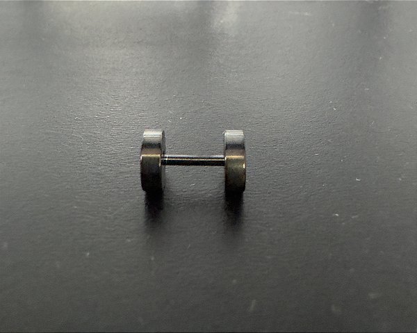 P0645 ALARGADOR AÇO PVD BLACK 1.0MM