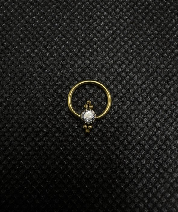 P0630 CAPTIVE TITANIO COM ESFERAS 8MM  GOLD