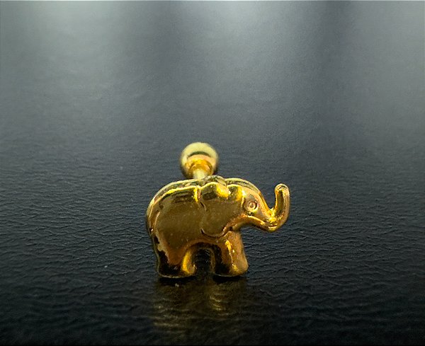 P0497 MICROBELL RODIO  RETO 1.2 6MM ELEFANTE DOURADO