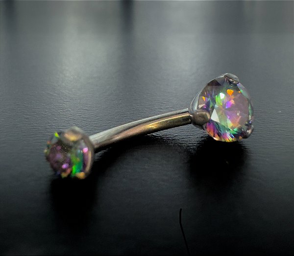 P0487 BANANA UMBIGO TITANIO ZIRCONIA VITRAL MEDIUM  P