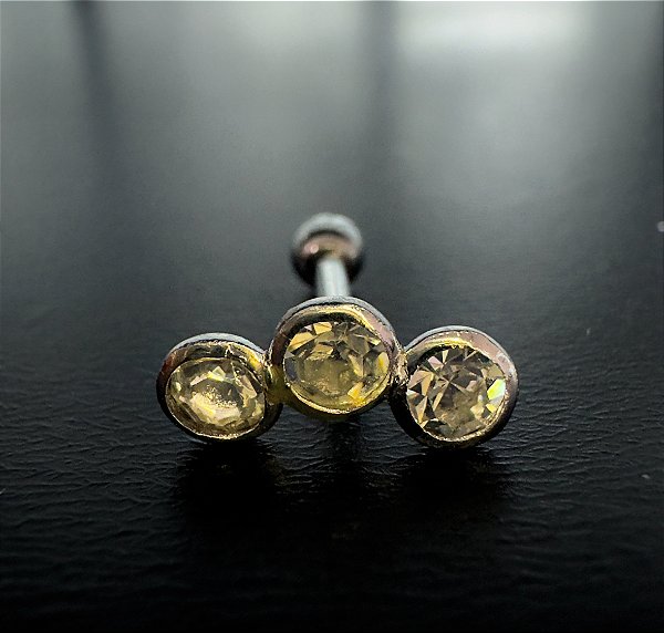 P0484 CLUSTER RODIO 3 PEDRAS 8MM