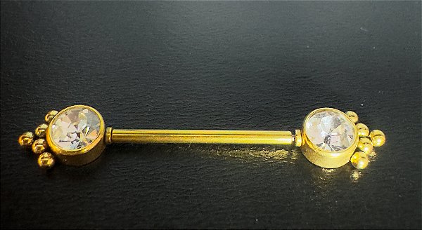 P0427 MAMILO PVD GOLD INDIANO PUNH PIN 14MM