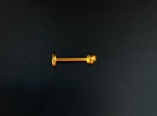 P0426 LABRET TITÂNIO GOLD 10MM