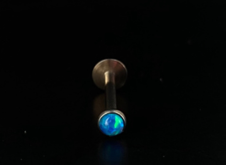 P0422 LABRET TITANIO OPALA AZUL 1.2  8MM