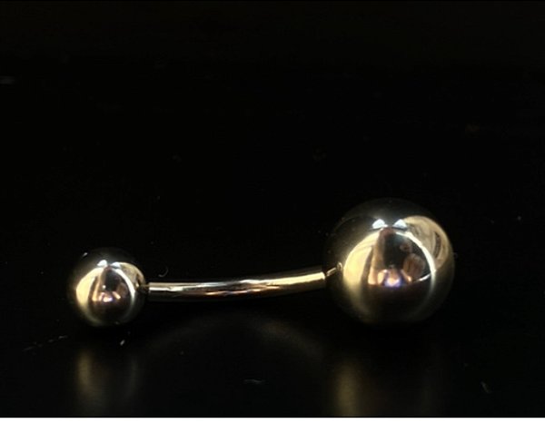 P0395 BANANA TITANIO SEM PEDRA