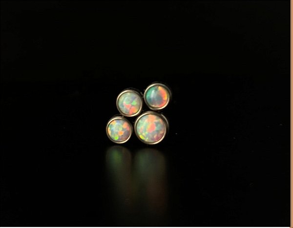 P0331 TOPO TITANIO PATINHA OPALAS-BRANCA  1.2 TN316-3