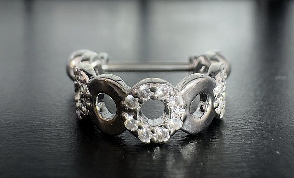 P0286 CONCH AÇO ZIRCONIA HASTE DE 8MM