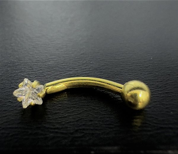 P0277 INTIMO RÓDIO DOURADO ESTRELA  8MM