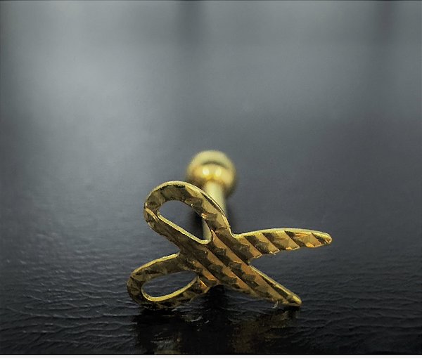 P0260 MICROBELL RODIO RETO 1.2 6MM TESOURA DOURADO