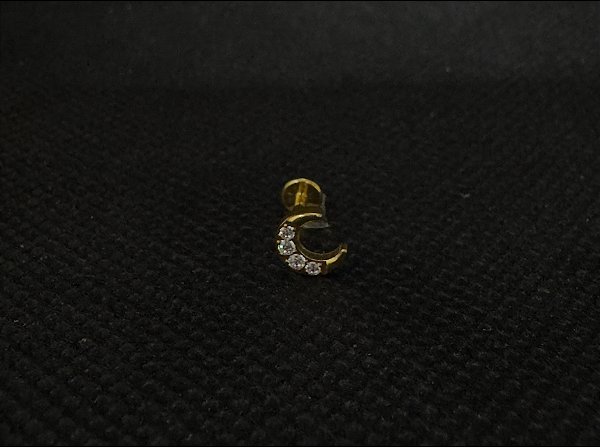 P0257 LABRET PVD GOLD LUA 1.2 8MM