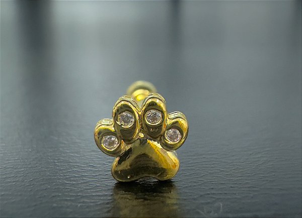 P0250 MICROBELL RODIO RETO PATINHA DOURADO 1.2 8MM