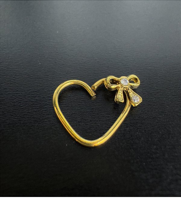 P0228 CORACAO RODIO DOURADO TORÇAO DAITH LAÇO