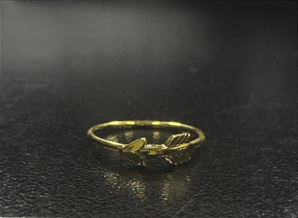 P0215 ARGOLA RODIO DOURADO CONCH FLECHA 12MM