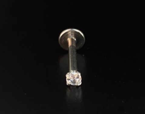 P0152 LABRET TITANIO 1.2 8MM PEDRA 2MM R.I