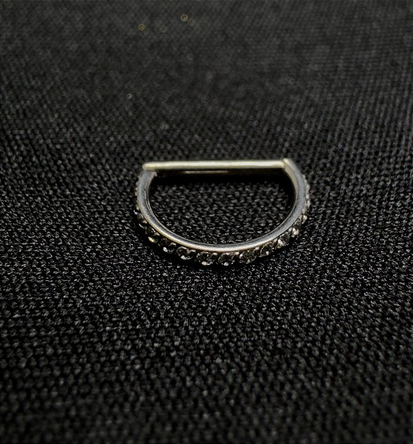 P0137 SEGMENTO D RING TITANIO CRAVEJADA 1.2 8MM