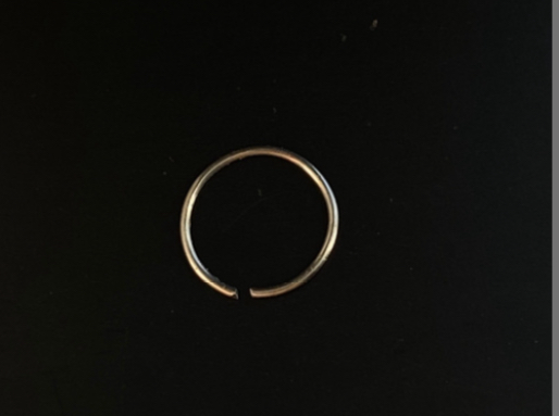 P0130 ARGOLA AÇO TORÇÃO NARIZ 0.8 8 MM