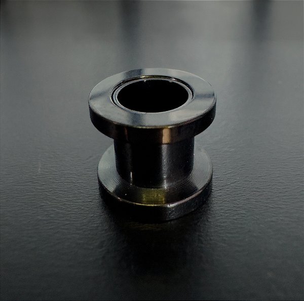 P0115 ALARGADOR AÇO PVD BLACK 8MM